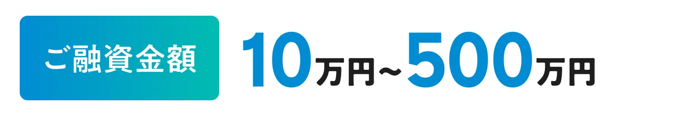 使いみち、もっと自由に！ 固定金利年5.50%~年14.5% ご融資金額10万円~500万円 ご融資期間6ヶ月～10年